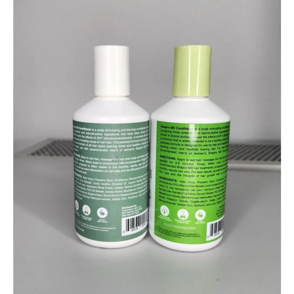 SHAPIRO MD DHT Blocking Conditioner Thin Hair Growth Therapy 8oz New Lot of 2